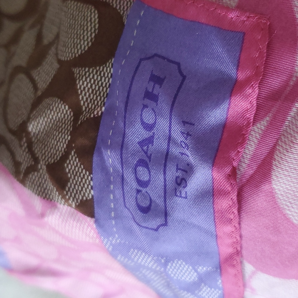 Coach Silk Scarf - Picture 5 of 7